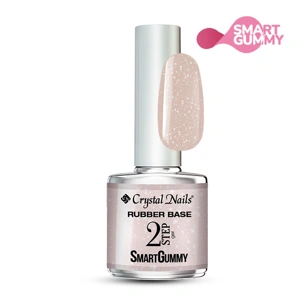 Crystal Nails 2S Smartgummy Rubber Base Gel - NR49 Shimmer Ecru 8ML főképe